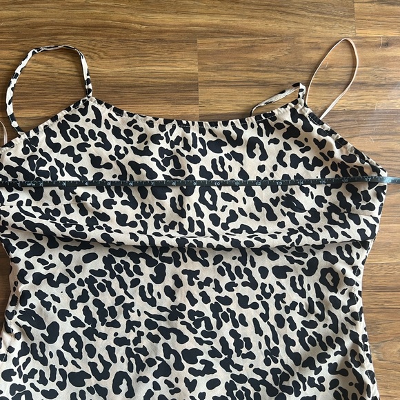 Sugarlips Black and Cream Spaghetti Strap Bodycon Mini Dress - Picture 8 of 9